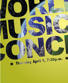 world music poster